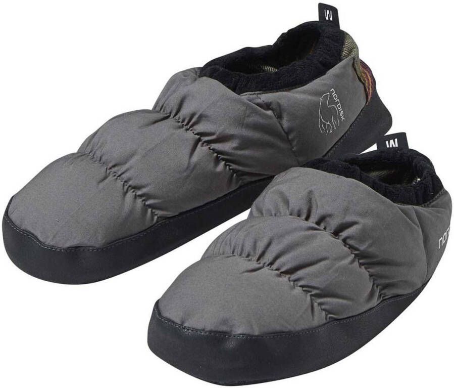 Nordisk donsschoenen Pantoffels Bungy Cord grijs Schoenmaat XS