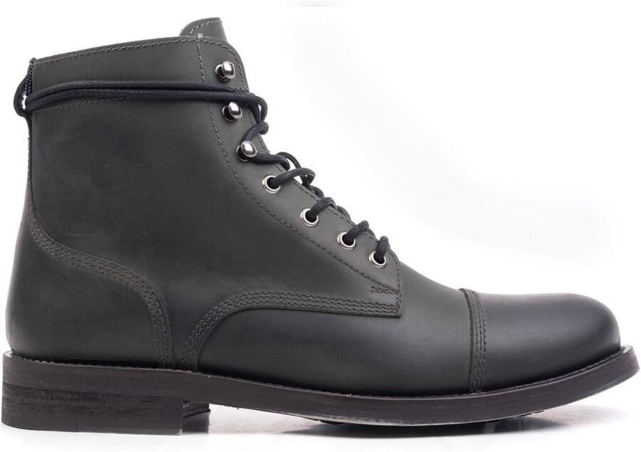 Nordland beret toe cap boots heren army green waxed leer