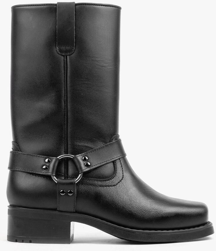 Nordland harness high boots heren zwart leer