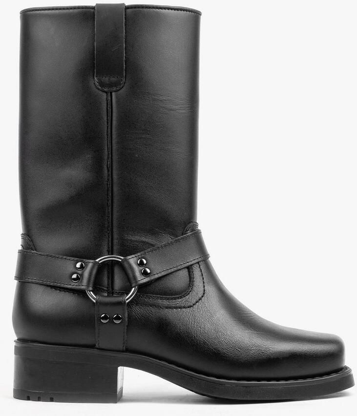 Nordland harness high boots heren zwart leer