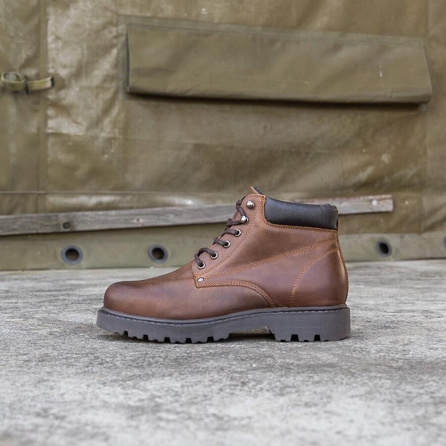 Nordland mach veterboots heren cognac waxed leer