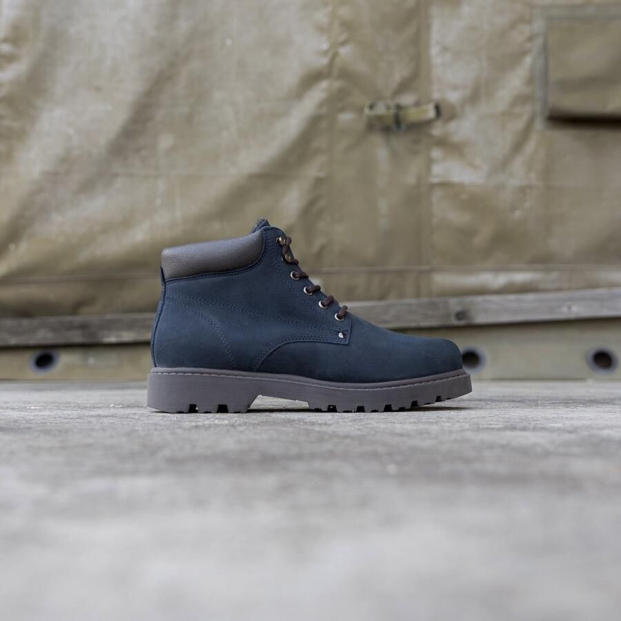 Nordland mach veterboots heren donkerblauw nubuck leer
