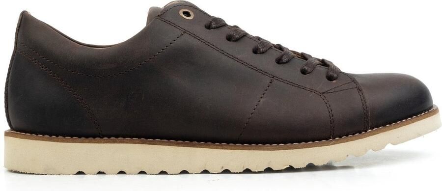 Nordland raval court sneakers bruin waxed leer