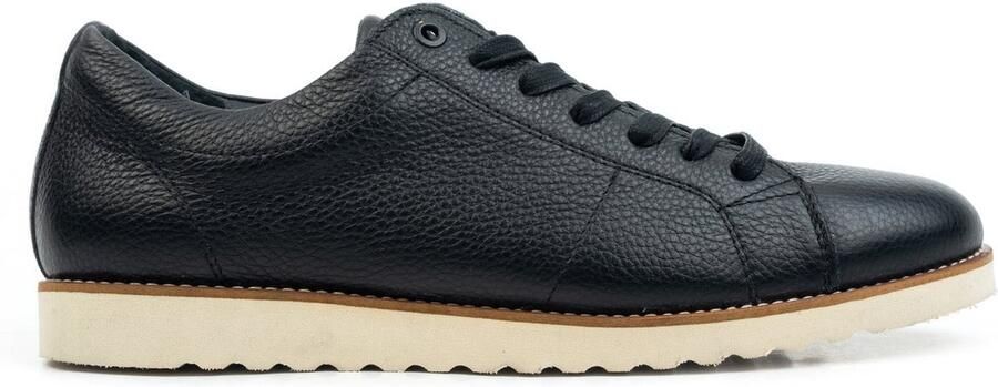 Nordland raval court sneakers zwart leer
