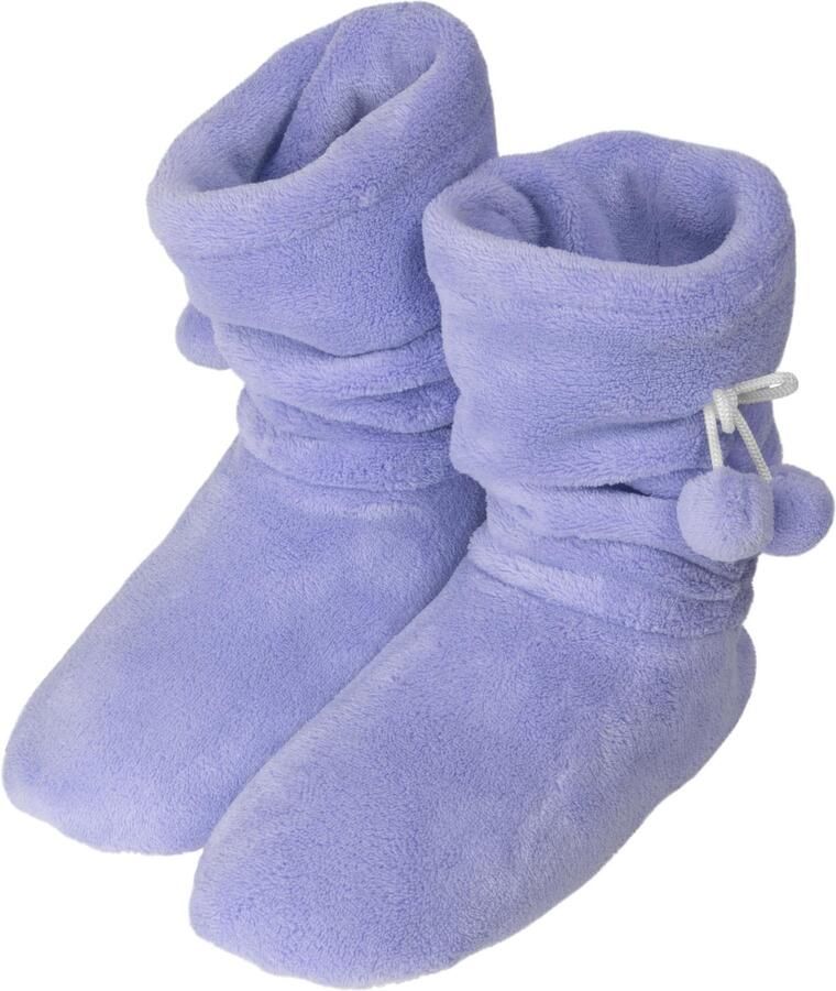 Normani Fleece-pantoffels voor dames met pompons