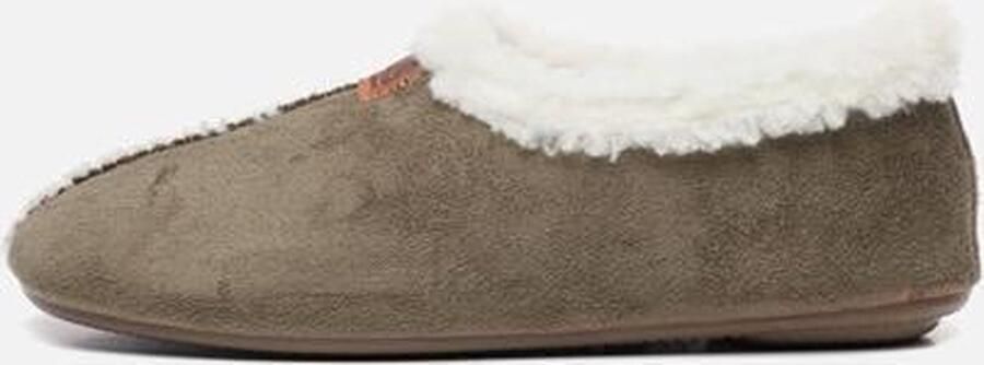 Nortenas Pantoffels Dames Sloffen Leer met voering Groen - Foto 5