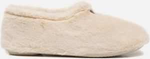 Nortenas Pantoffels beige Imitatiebont 270252