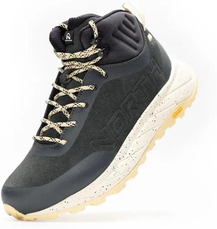 NORTHFINDER Wandelschoenen dames Gairu Mid Cut Vibram Megagrip donkergrijs
