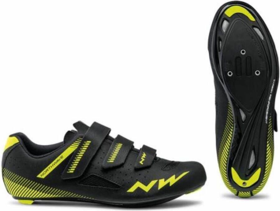 Northwave Core Racefiets Schoenen Zwart Geel