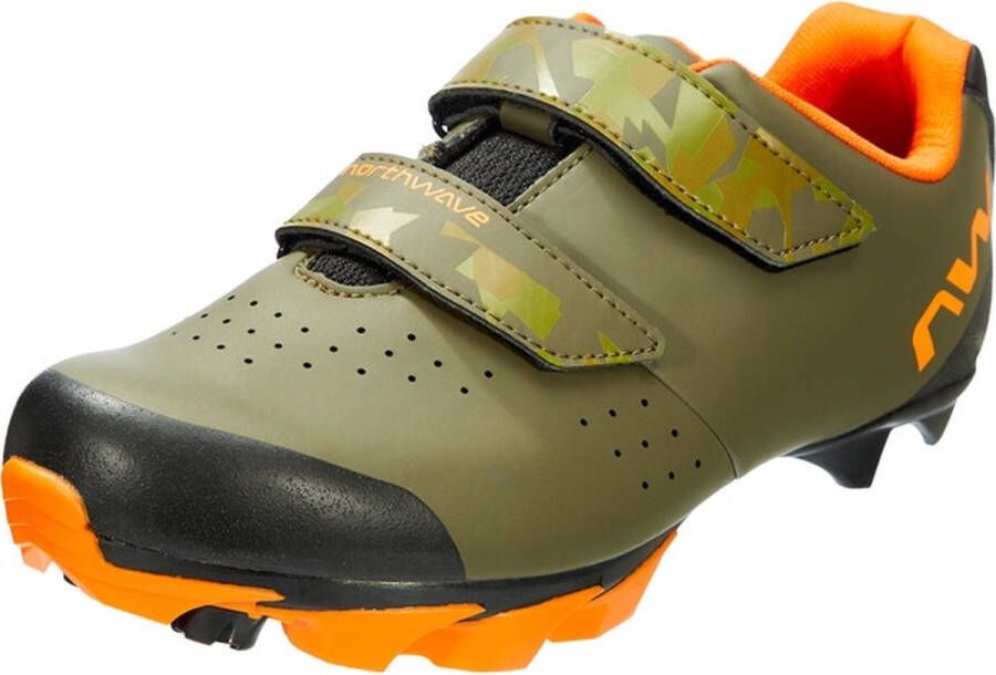 Northwave Origin Junior Mtb-schoenen Groen Oranje - Foto 1
