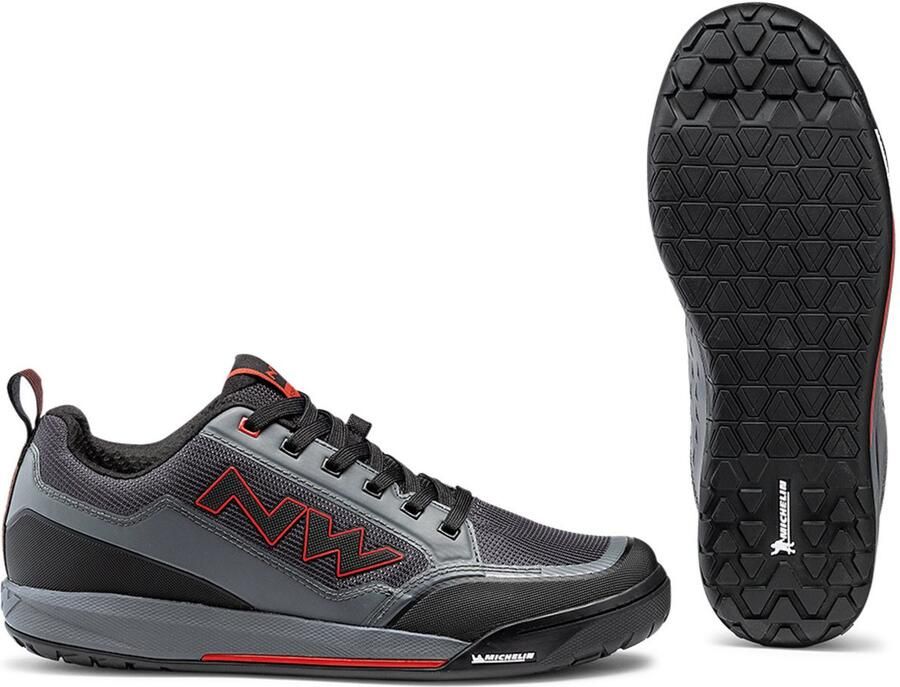 Northwave Fiets Wandelschoen Clan Antraciet Rood
