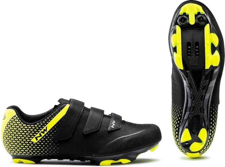 Northwave Origin 2 Heren MTB- Schoenen Black Yellow Fluo - Foto 2