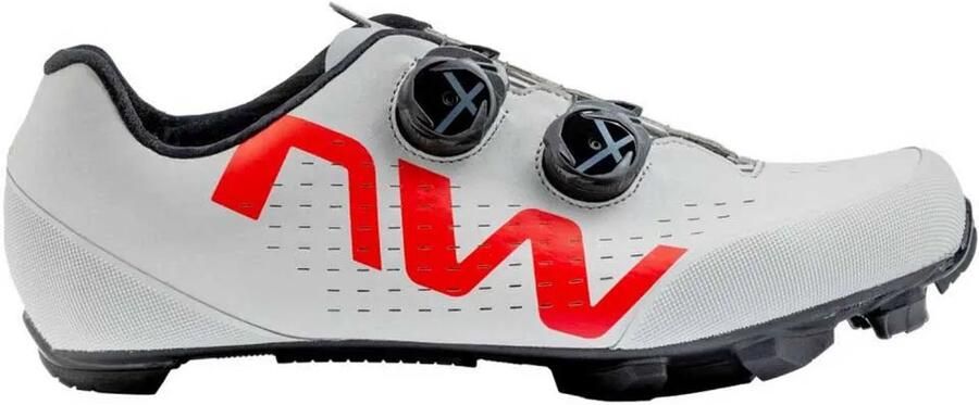 Northwave Fietsschoen Rebel 3 Light Grey Red Fluo