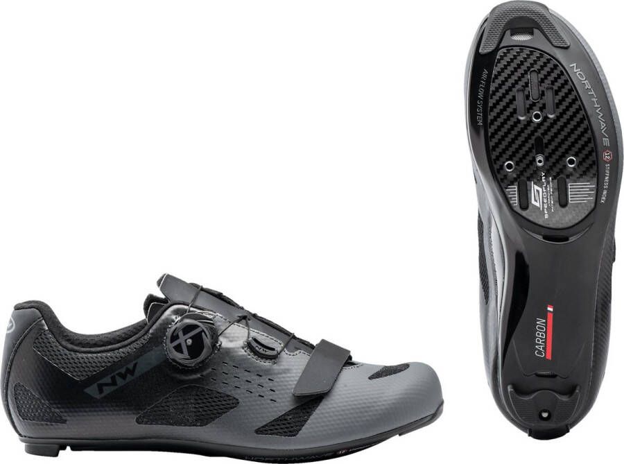 Northwave Storm Carbon Race Fietsschoen Anthracite Black - Foto 1