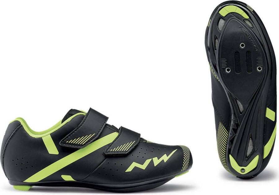 Northwave Race Fietsschoenen Torpedo 2 Junior Black Fluo Yellow