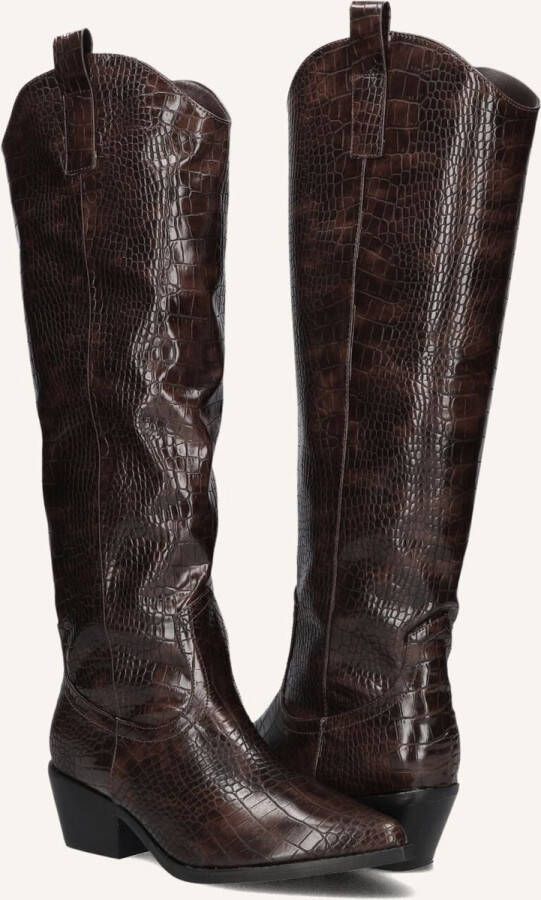 Notre-V 0601-09 Laarzen Leatherlook Dames Bruin