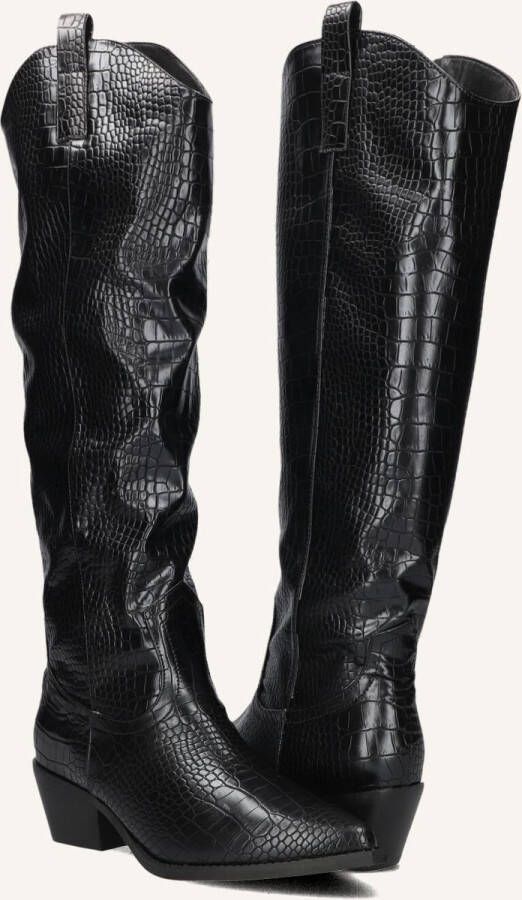 Notre-V 0601-09 Laarzen Leatherlook Dames Zwart