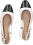 Notre-v Beige leren slingbacks voor dames White Dames - Thumbnail 11