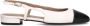 Notre-v Beige leren slingbacks voor dames White Dames - Thumbnail 2