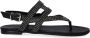 Notre-v Zwarte Leren Sandalen met Studs Black Dames - Thumbnail 2