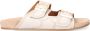 Notre-v Elegante Beige Sandaal met Stiksels Beige Dames - Thumbnail 2