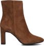 Notre-V 11236 Enkellaarsjes Enkelboots met rits Dames Cognac - Thumbnail 2