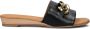 Notre-V Notre V 119 123 Slippers Dames Zwart - Thumbnail 2