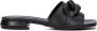 Notre-v Elegante Zwarte Leren Slippers Black Dames - Thumbnail 2
