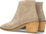 Bruin Tinten 139 2328 Enkellaarsjes Enkelboots met rits Dames Beige - Thumbnail 2