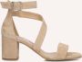 Notre-v Elegante beige sandalen met blokhak - Thumbnail 2