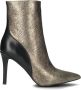 Notre-V Notre V 17535 Enkellaarsjes Enkelboots met rits Dames Goud - Thumbnail 2