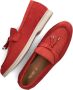 Notre-V 179 Loafers Nubuck Instapper Dames Rood - Thumbnail 9