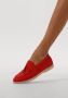 Notre-V 179 Loafers Nubuck Instapper Dames Rood - Thumbnail 11
