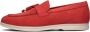 Notre-V 179 Loafers Nubuck Instapper Dames Rood - Thumbnail 2