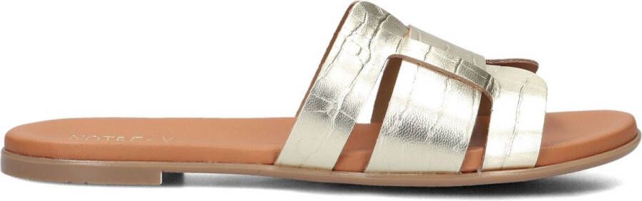 Notre-V 179874 Slippers Dames Goudkleurig
