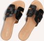 Notre-V Notre V 179874 Slippers Dames Zwart - Thumbnail 2