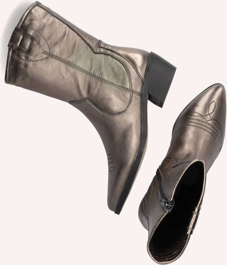 Notre-V 18050 Enkellaarsjes Enkelboots met rits Dames Goud