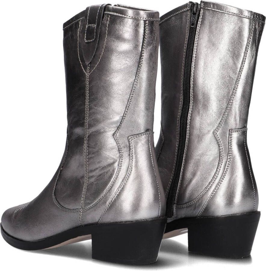 Notre-V 18050 Enkellaarsjes Enkelboots met rits Dames Zilver