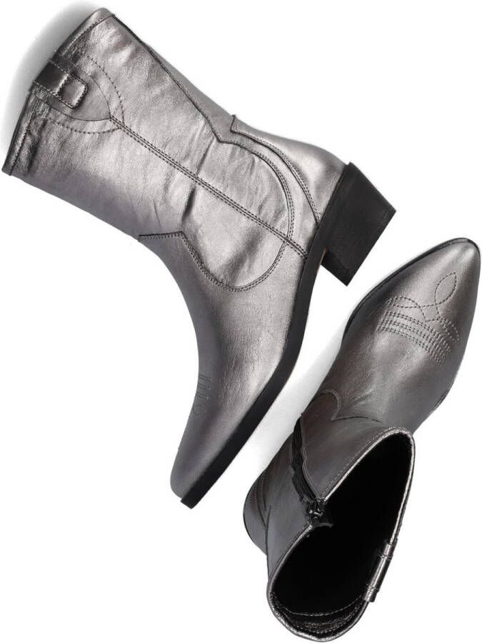 Notre-V 18050 Enkellaarsjes Enkelboots met rits Dames Zilver