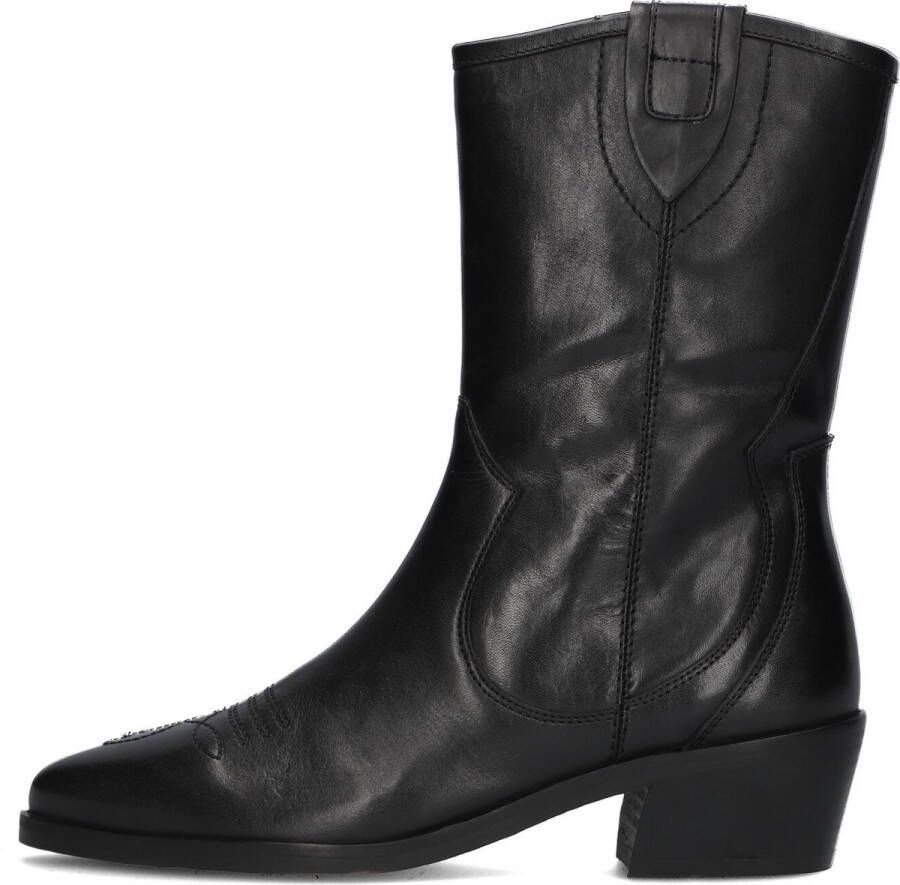 Notre-V 18050 Enkellaarsjes Enkelboots met rits Zwart