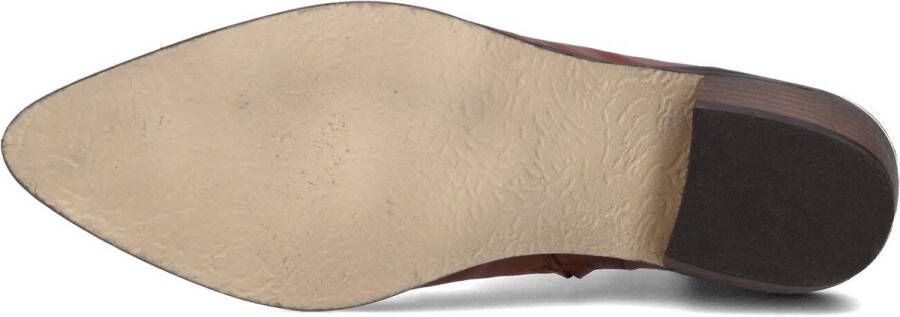 Notre-V 18060 Enkellaarsjes Enkelboots met rits Dames Cognac - Foto 5