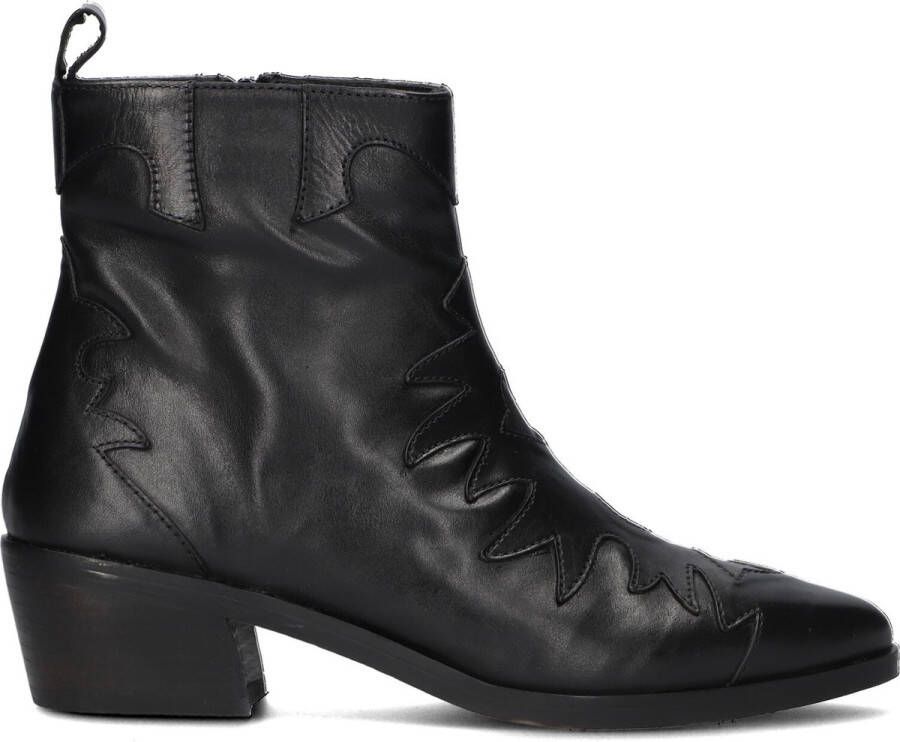 Notre-V 18060 Enkellaarsjes Enkelboots met rits Dames Zwart - Foto 3