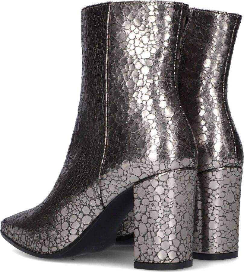 Notre-V 18739 1 Enkellaarsjes Enkelboots met rits Dames Zilver - Foto 3