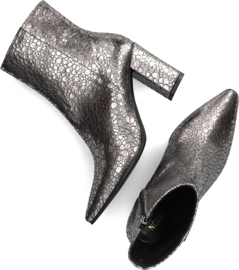 Notre-V 18739 1 Enkellaarsjes Enkelboots met rits Dames Zilver - Foto 4