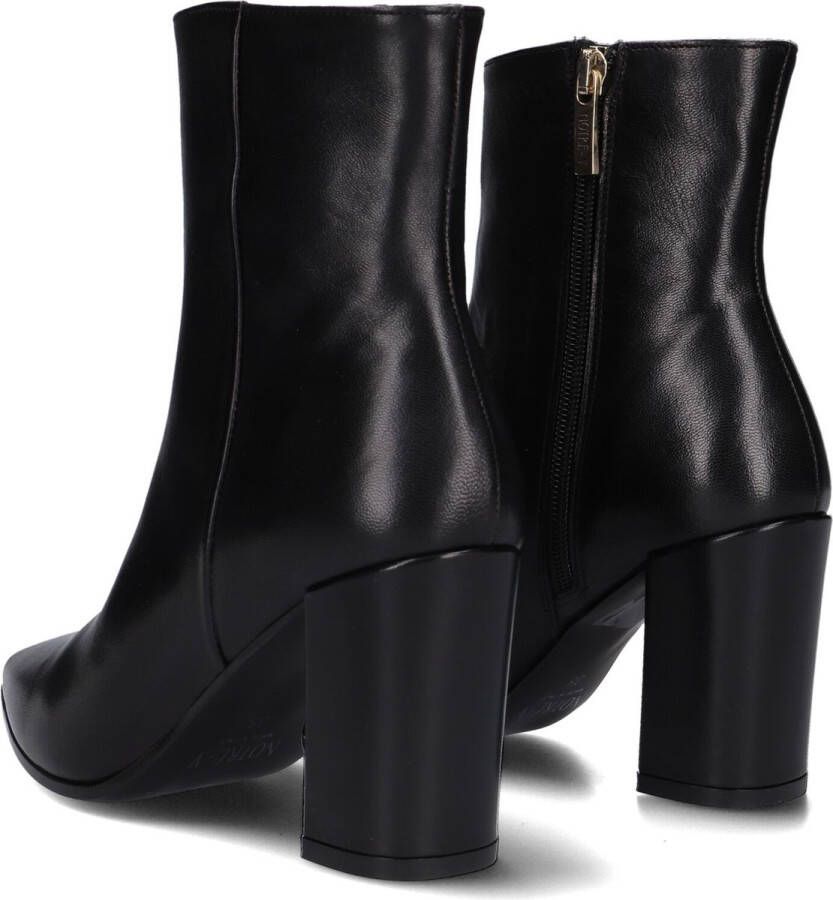 Notre-V 18739 Enkellaarsjes Enkelboots met rits Dames Zwart