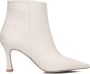 Notre-V 19536 Enkellaarsjes Enkelboots met rits Dames Beige - Thumbnail 7