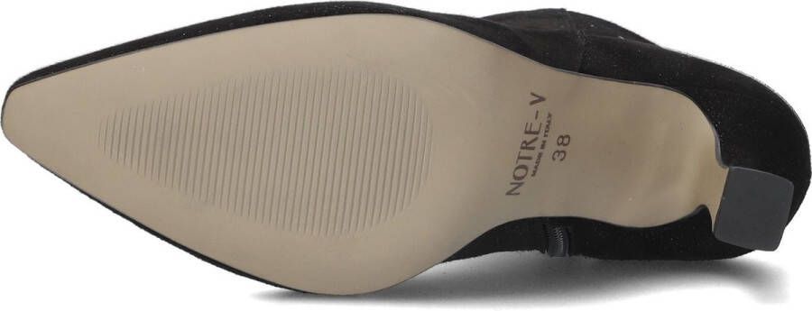 Notre-V 21033 Enkellaarsjes Enkelboots met rits Dames Zwart - Foto 3