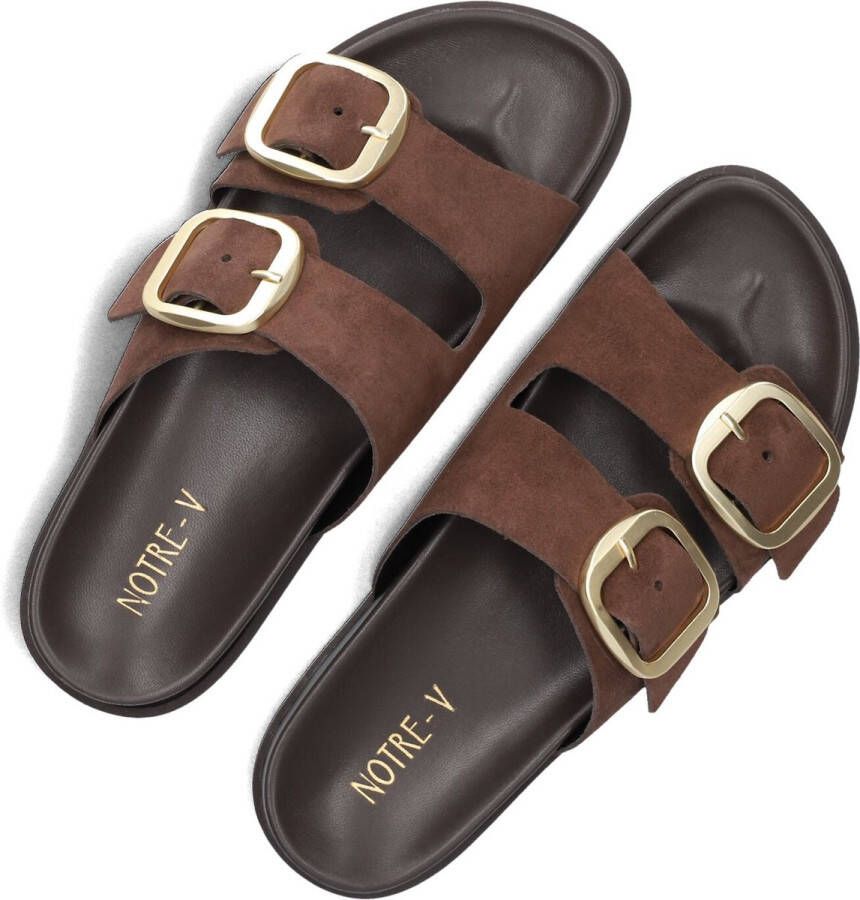 Notre-V 227066 Slippers Dames Bruin