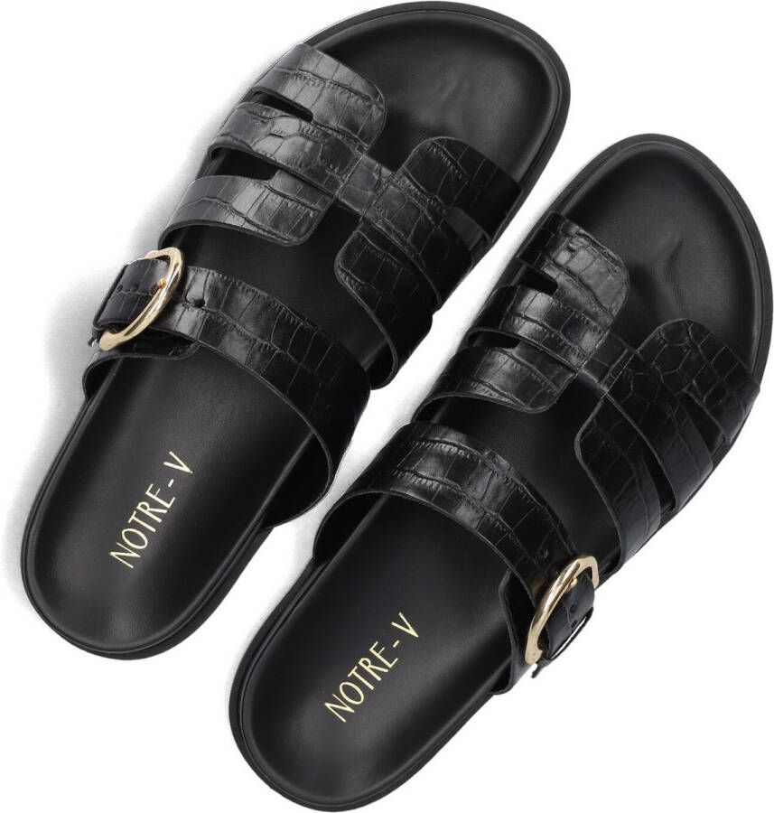 Notre-V 227105 Slippers Dames Zwart