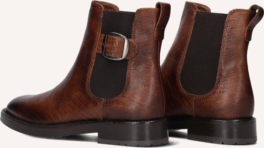 Notre-v Stijlvolle Cognac Chelsea Boots Brown Dames - Foto 4